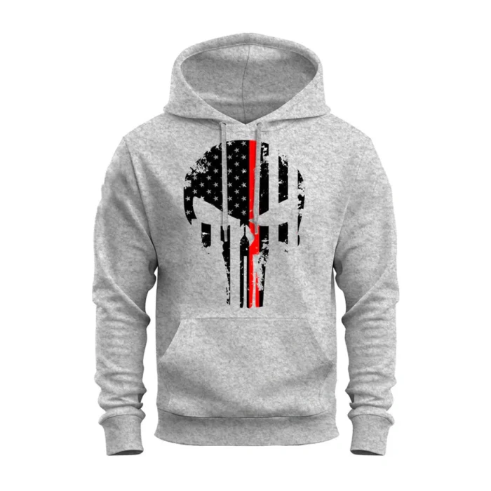 Moletom com Capuz Caveira Look Street Urbano Masculino Atitude