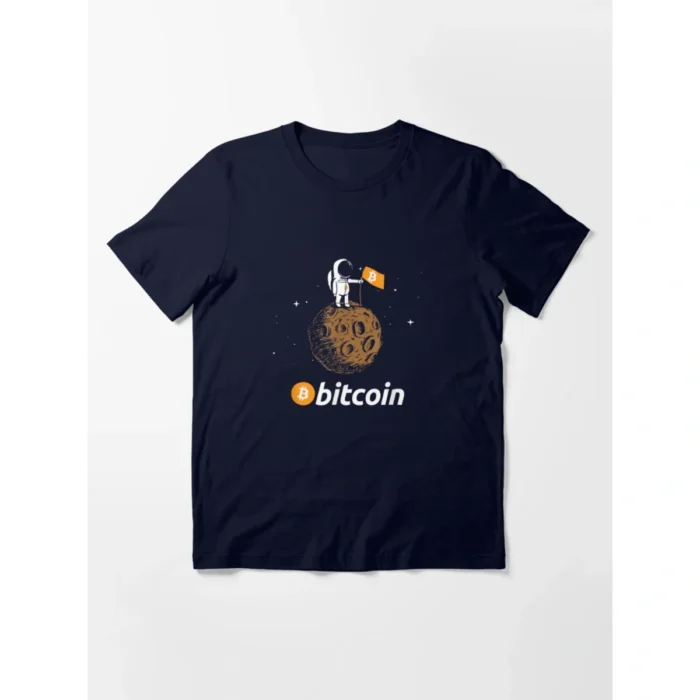 Camiseta Bitcoin Moon para Investidores Cripto Look Exclusivo Algodao