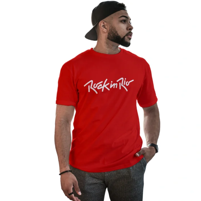 Camiseta Tematica Rock in Rio Para Fas do Festival Look Casual Musica