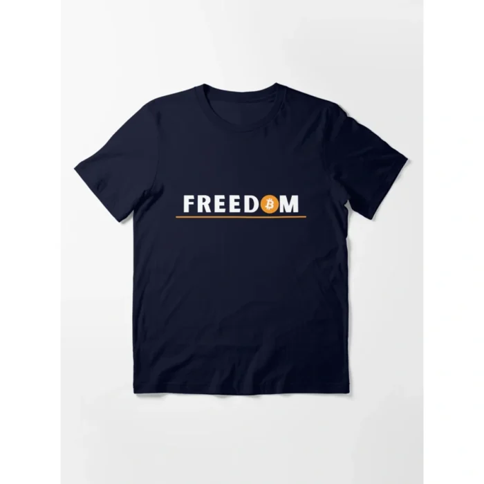 Camiseta Cripto Bitcoin Freedom Para Investidores Liberdade Financeira Look
