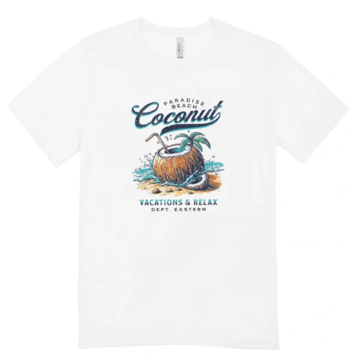 Baby Look Estampa Coconut Feminina Look Verao Praia Casual Confortavel