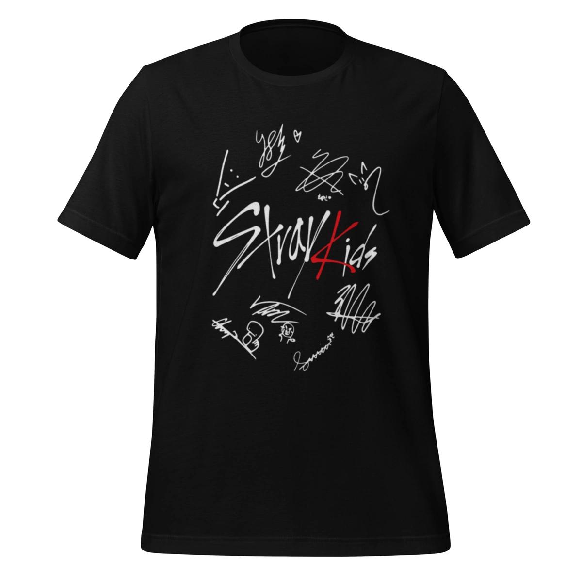 Camisa Feminina Baby Look Stray Kids Asinaturas - Imagem 3