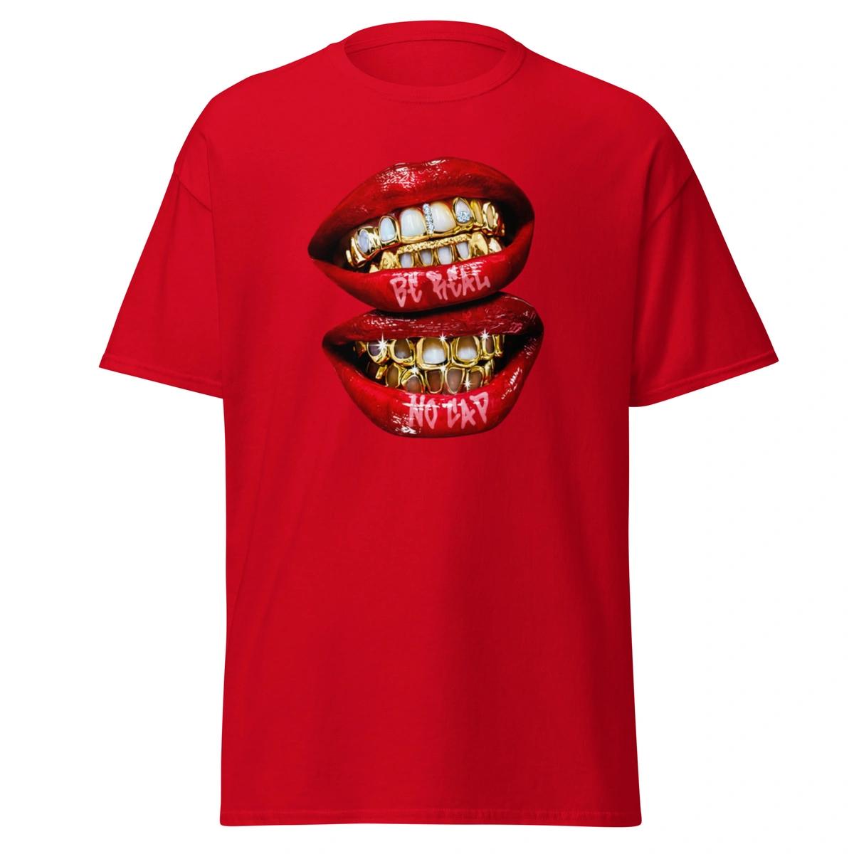 Camisa Feminina Baby Look Gold Lips - Imagem 4