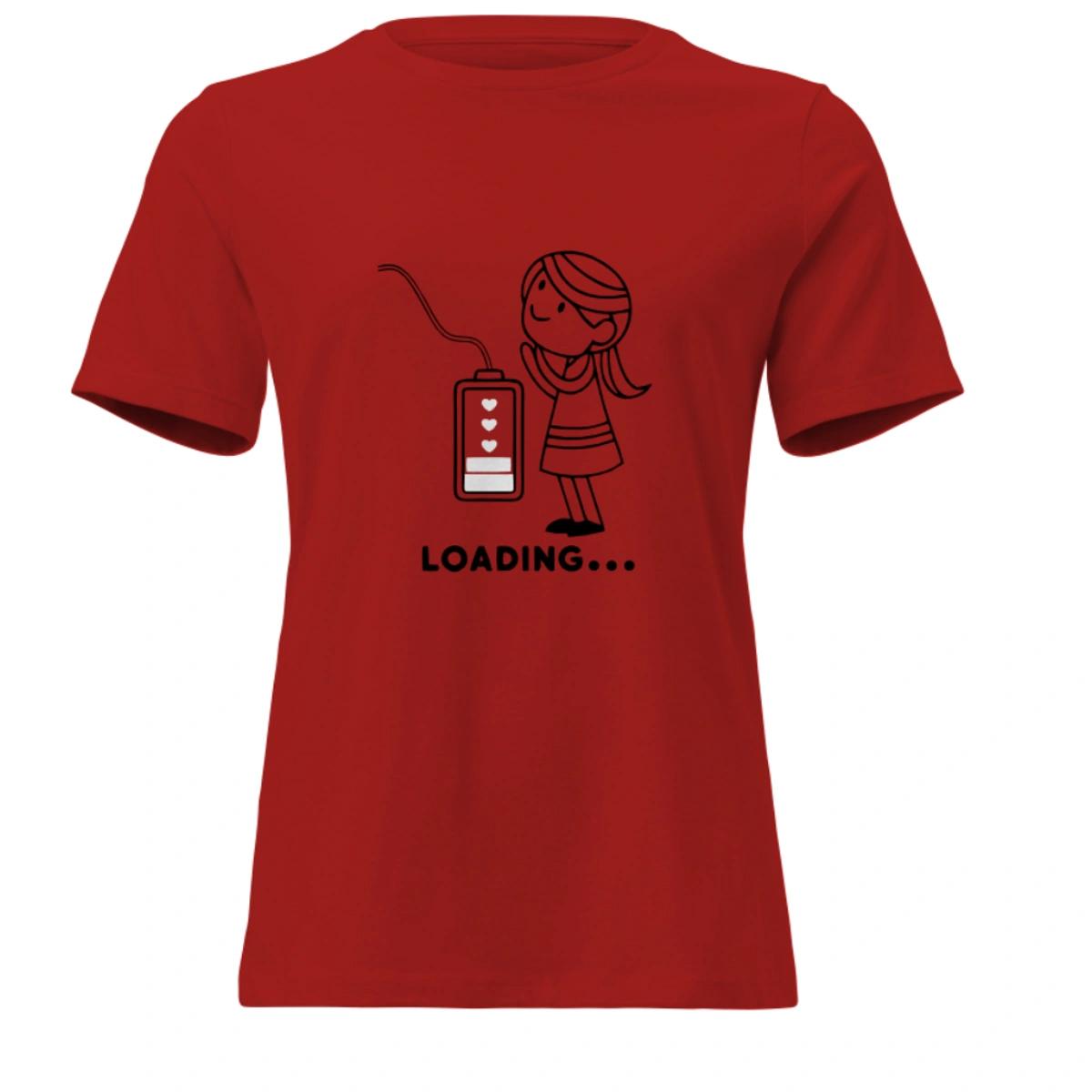 Camisa Feminina Baby Look Dia dos Namorados Metade Loading - Imagem 3