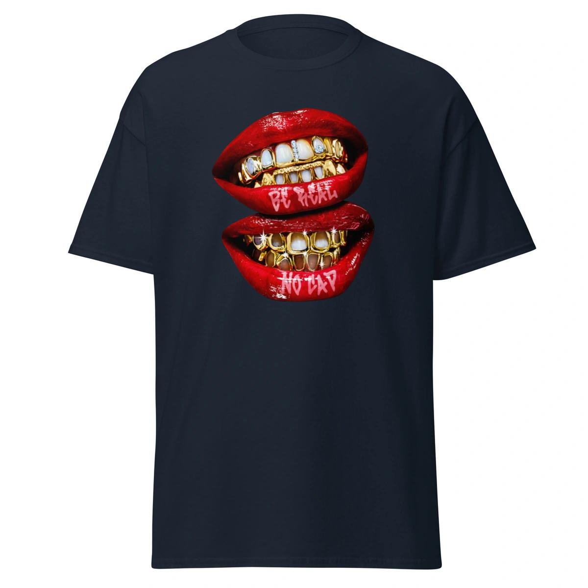 Camisa Feminina Baby Look Gold Lips - Imagem 5