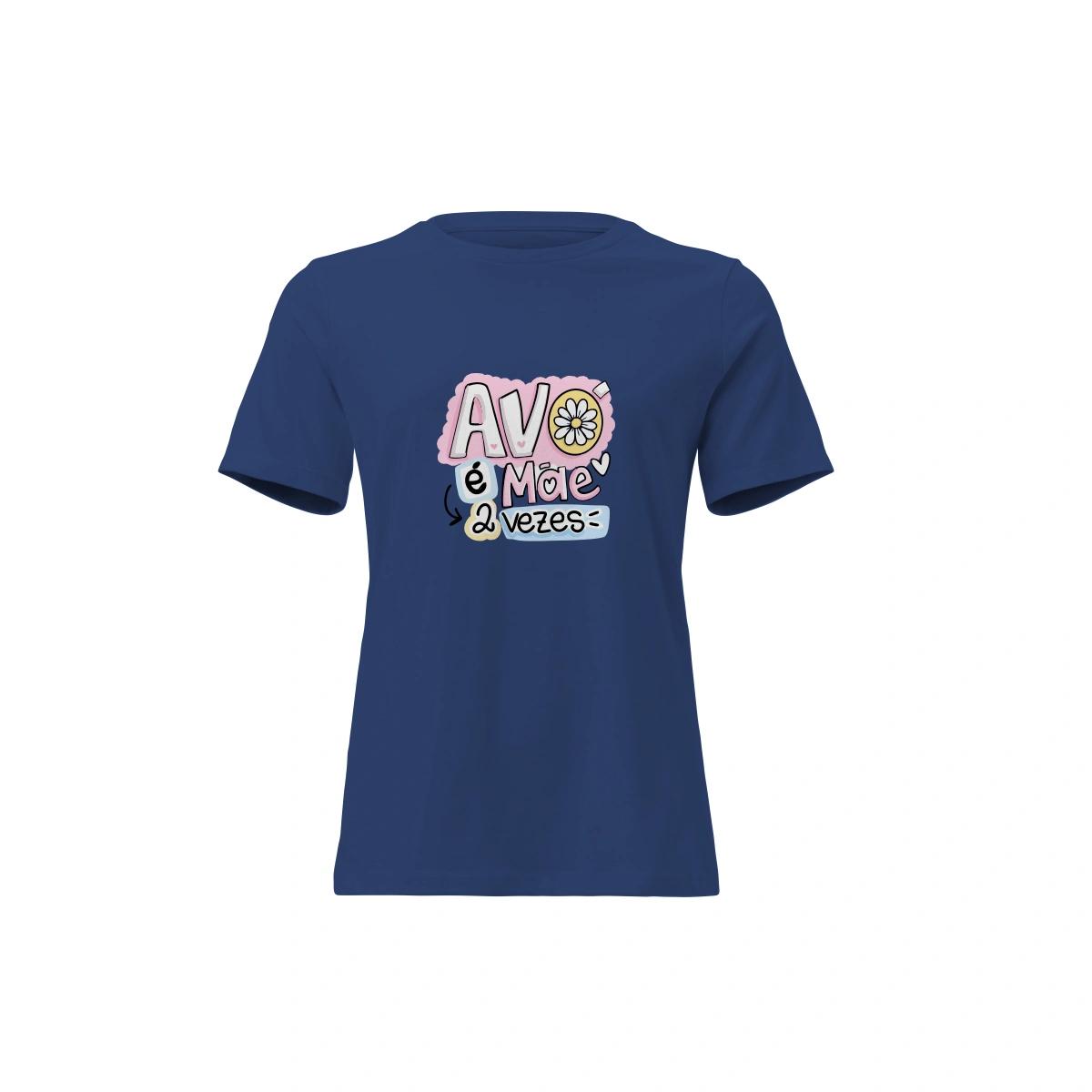 Camisa Feminina Baby Look Dia dos Avós Avó é Mãe 2 Vezes - Imagem 4