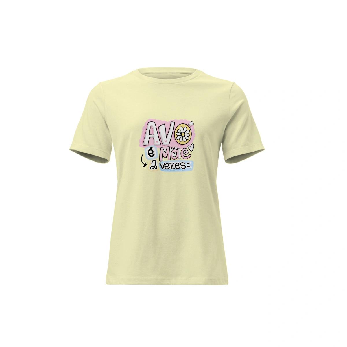 Camisa Feminina Baby Look Dia dos Avós Avó é Mãe 2 Vezes - Imagem 5