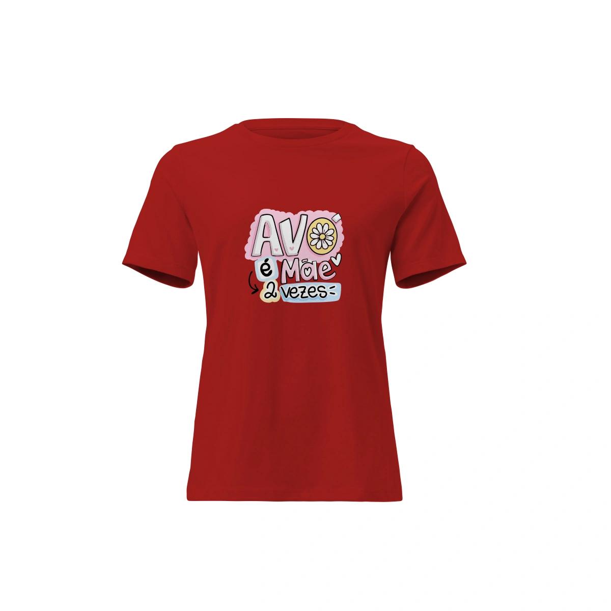 Camisa Feminina Baby Look Dia dos Avós Avó é Mãe 2 Vezes - Imagem 2