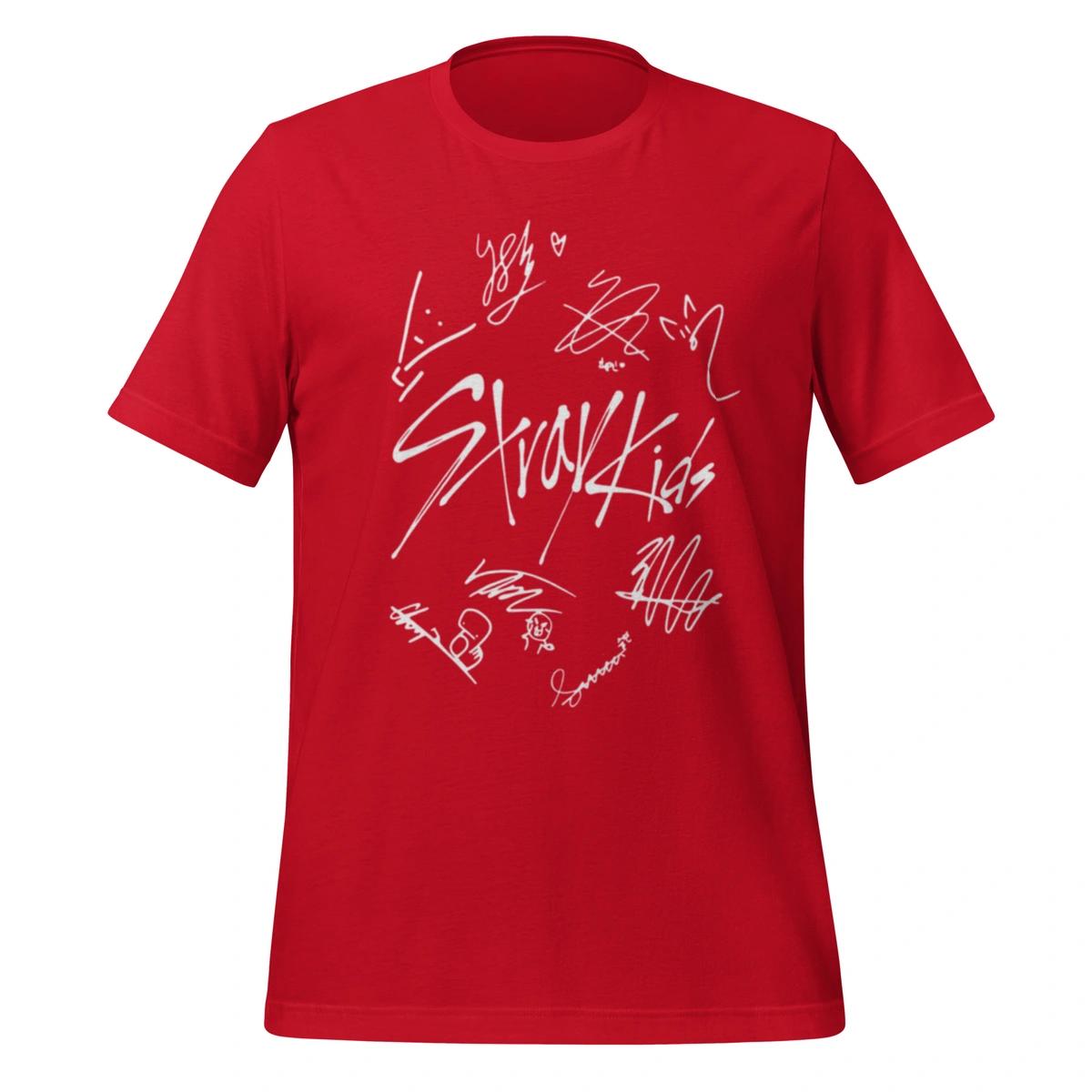 Camisa Feminina Baby Look Stray Kids Asinaturas - Imagem 2