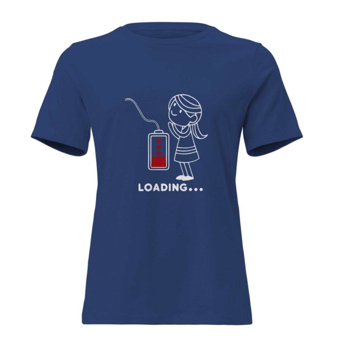 Camisa Feminina Baby Look Dia dos Namorados Metade Loading - Imagem 4